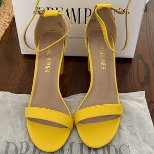 Dream Pairs Women's Vibrant Yellow Heels